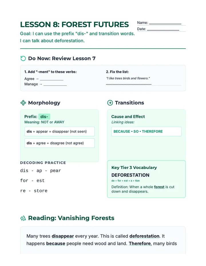 Forest Futures Handout 8