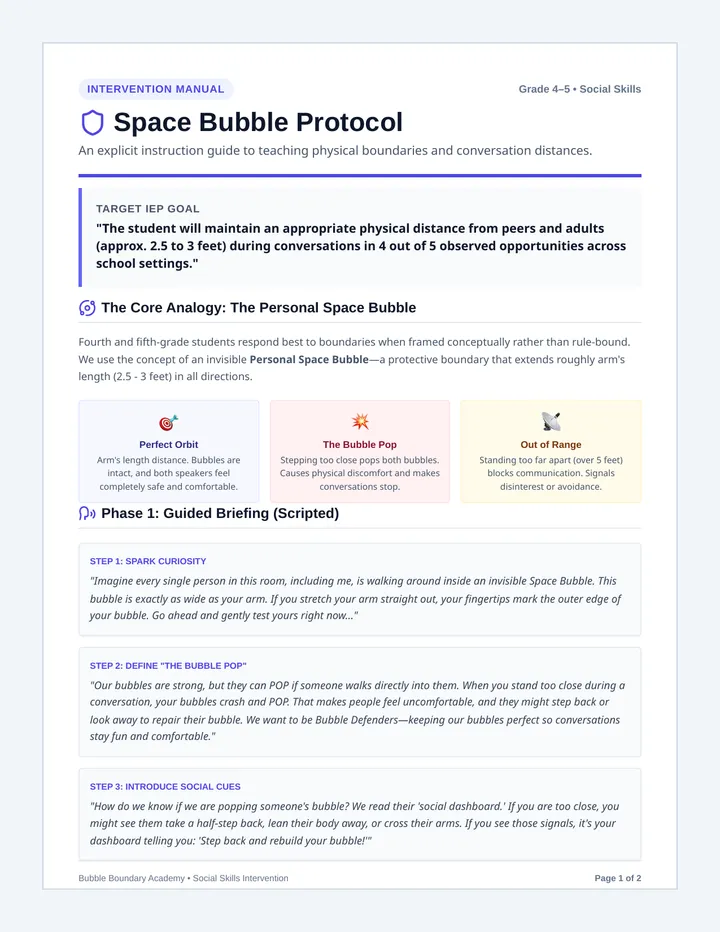 Bubble Mission Teacher Guide