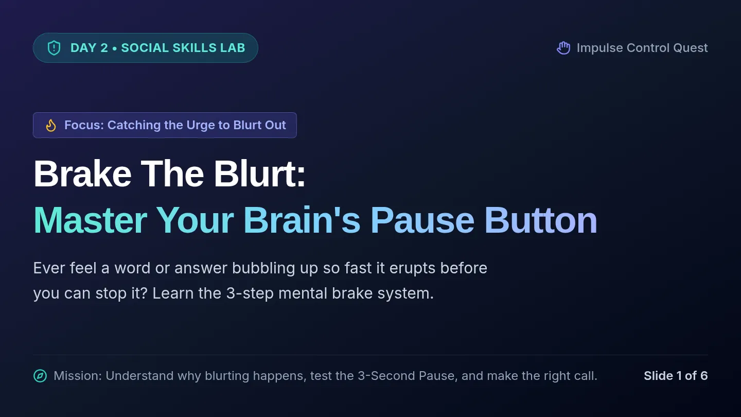 Brake Blurt Slides