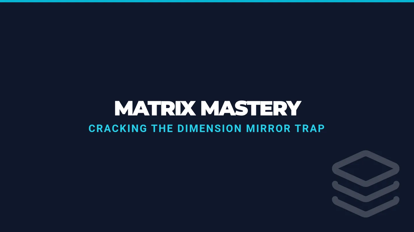 Matrix Dimension Slides