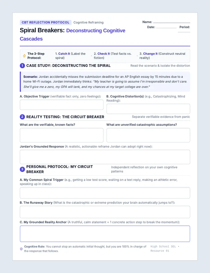 Spiral Breakers Worksheet
