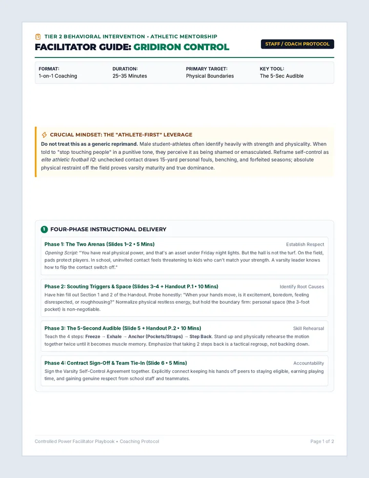 Game Plan Facilitator Guide