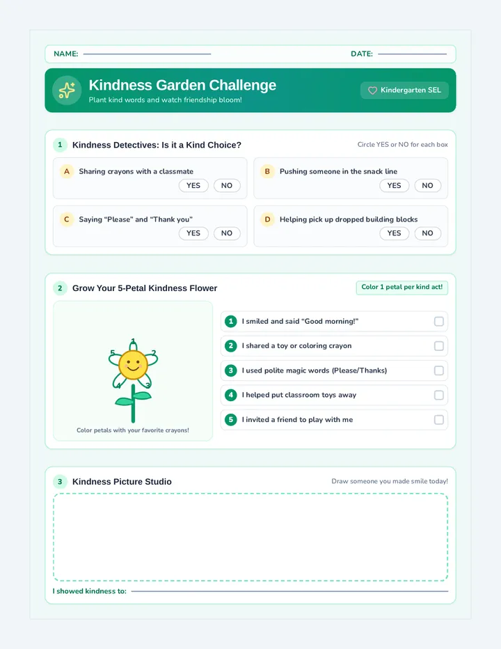 Kindness Garden Activity