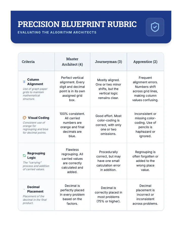 Algorithm Architects Rubric