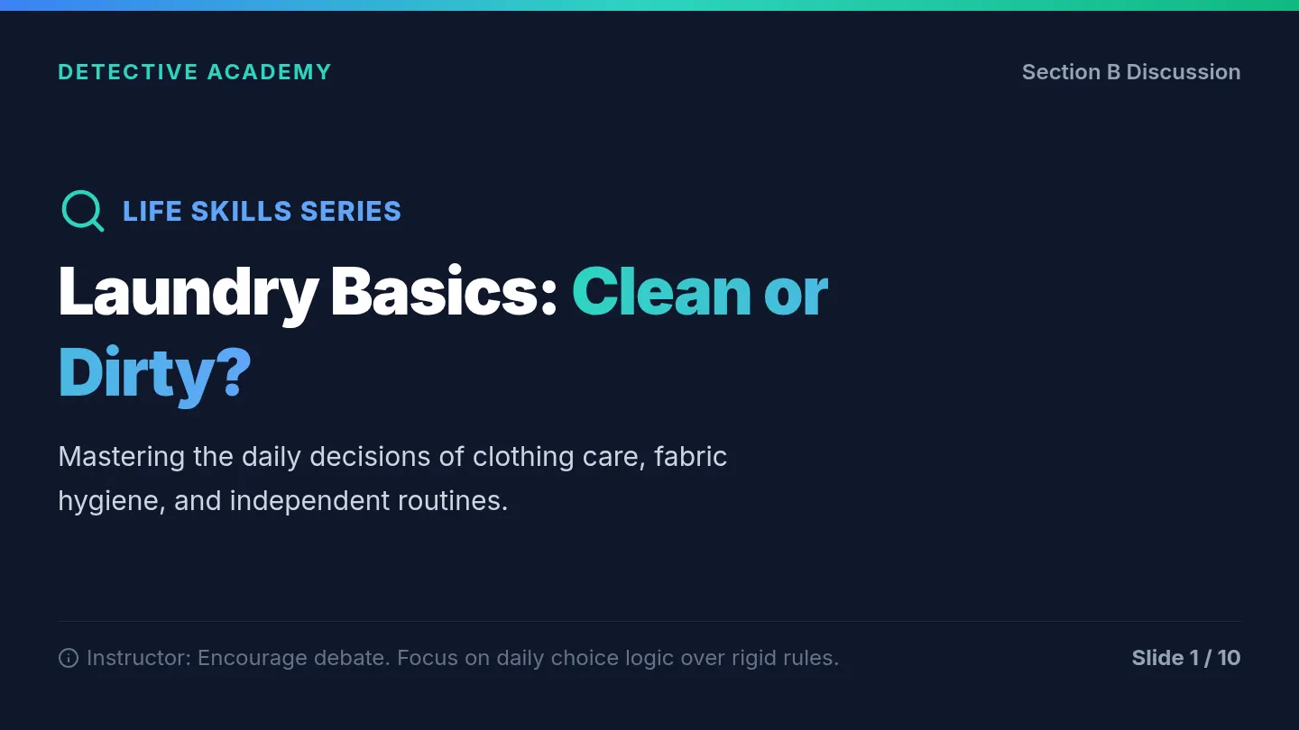 Laundry Detective Slides