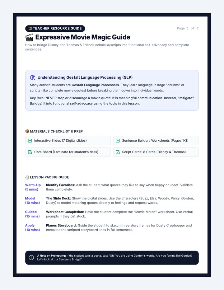 Movie Magic Teacher Guide