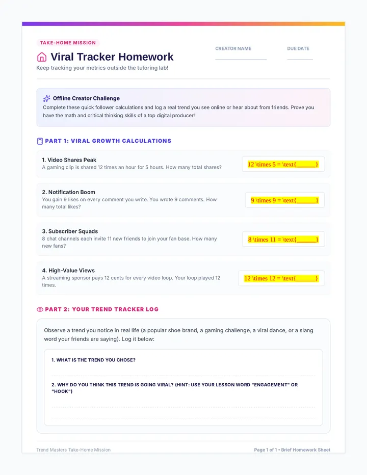 Viral Tracker Homework