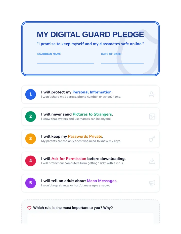 Digital Guard Safety Pledge