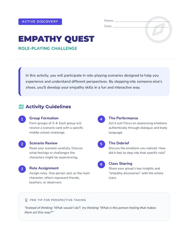 Empathy Quest Activity