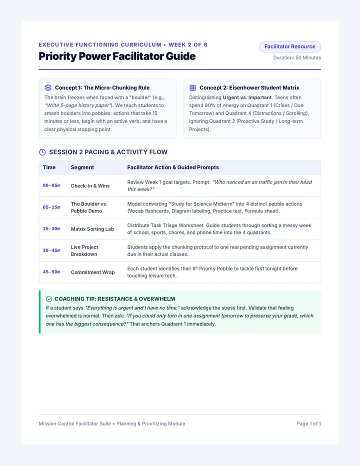Priority Power Facilitator Guide