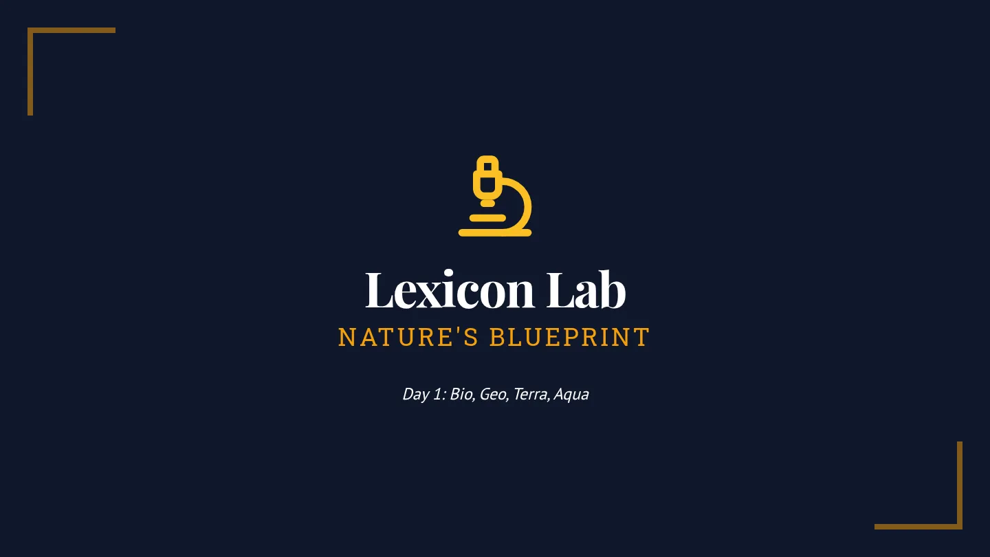 Nature Blueprint Slides
