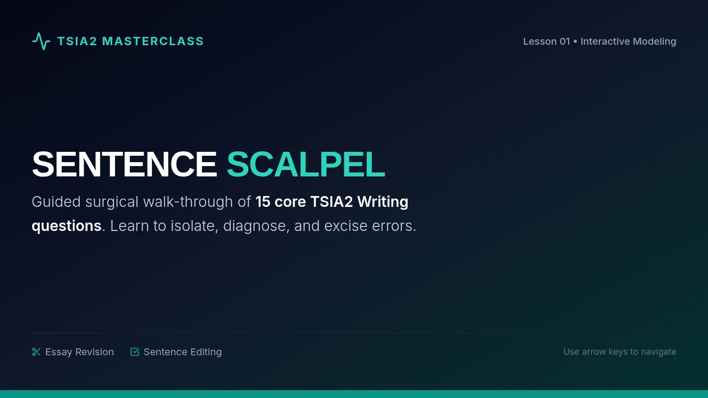 Sentence Scalpel Modeling Slides