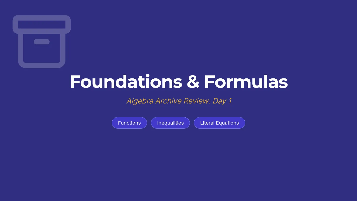 Foundations Slides