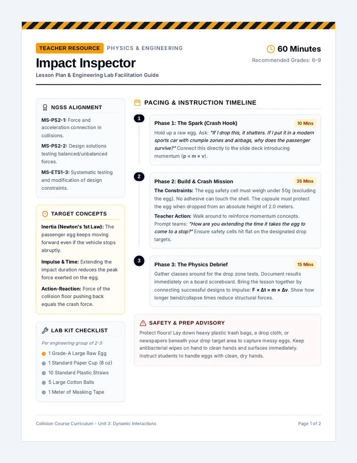 Impact Inspector Teacher Guide