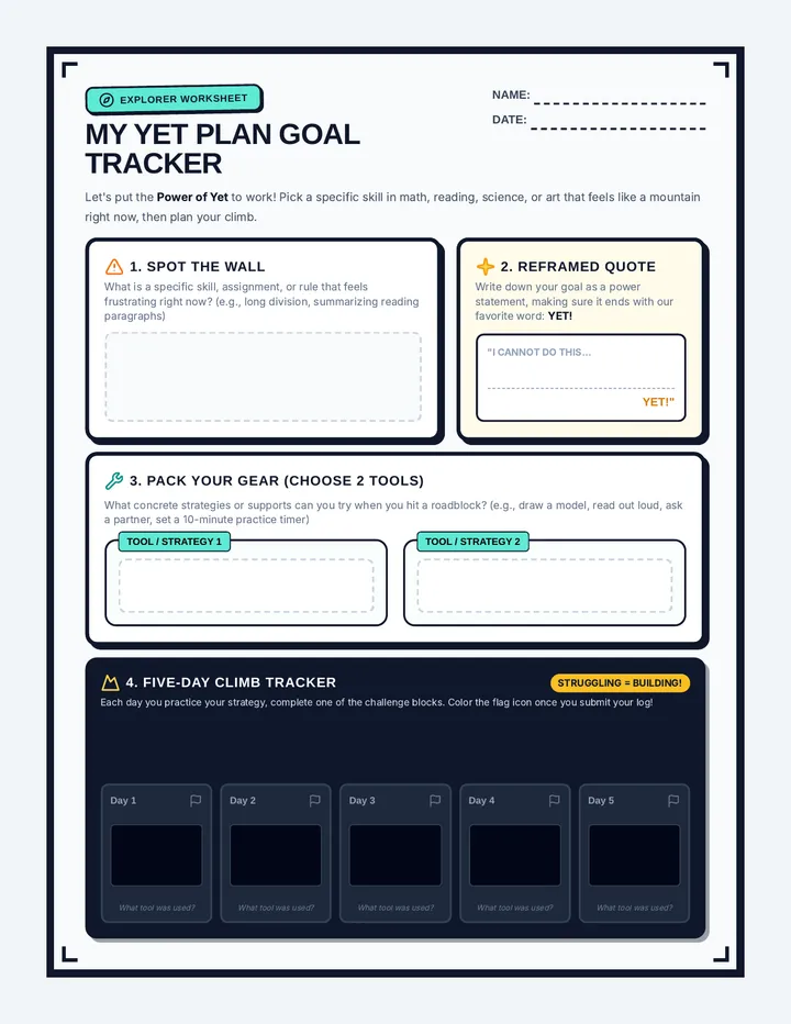 Yet Plan Goal Tracker