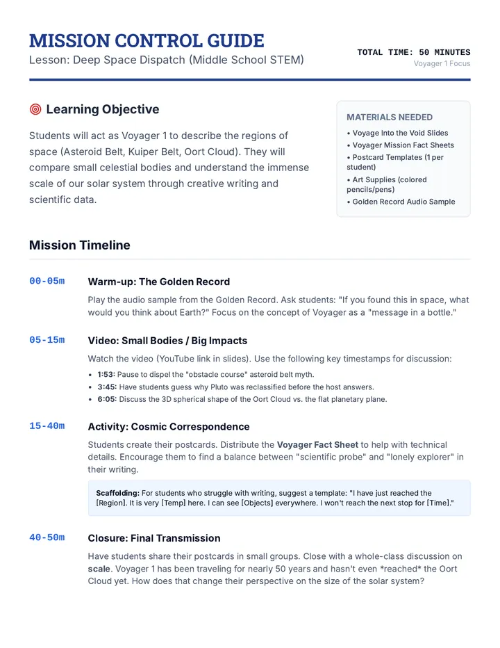 Mission Control Facilitator Guide