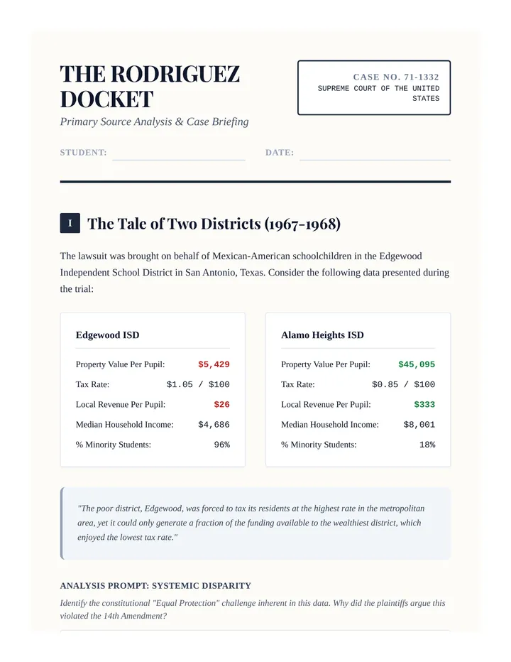 The Rodriguez Docket Document
