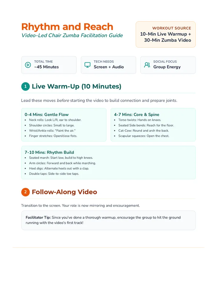 Rhythm and Reach Lesson Plan Teacher Guide
