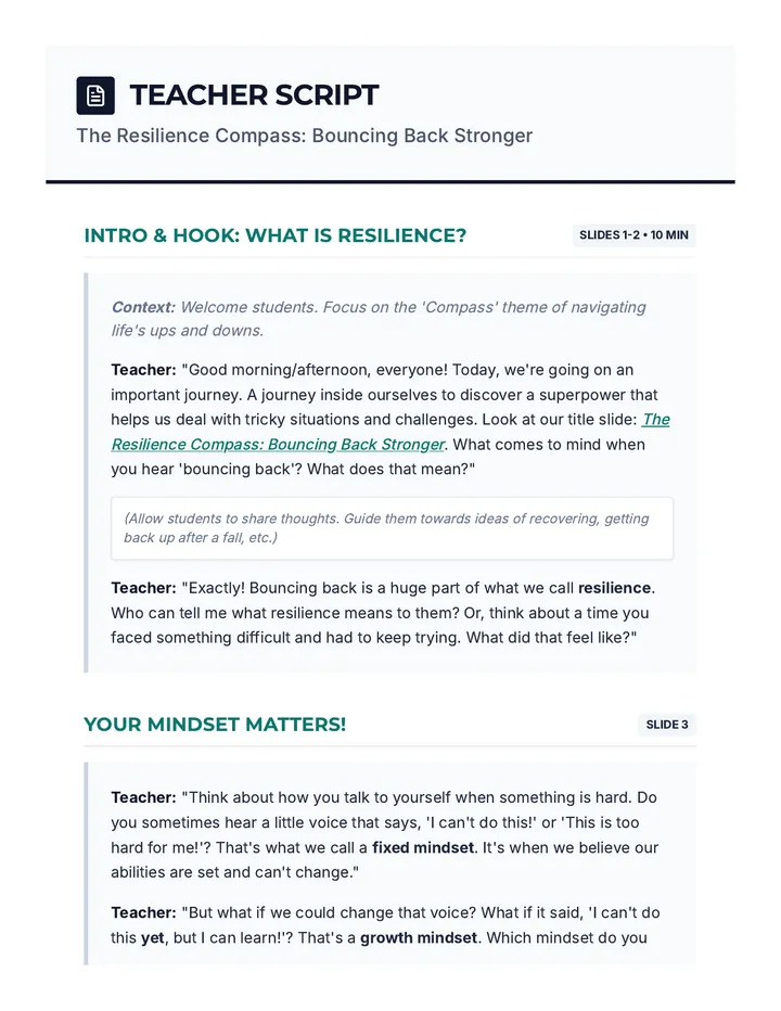 Resilience Compass Script