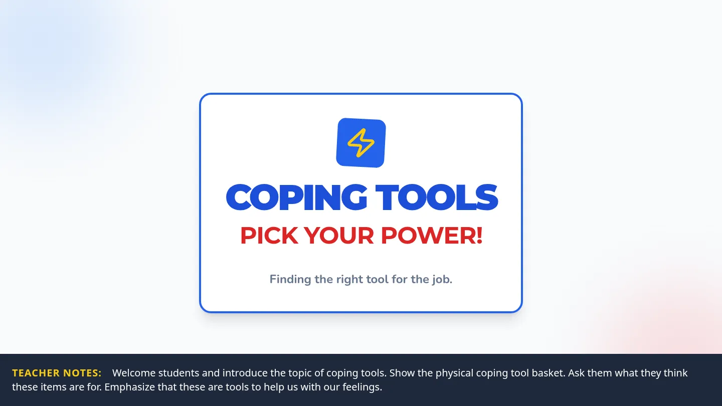 Coping Tools Slides