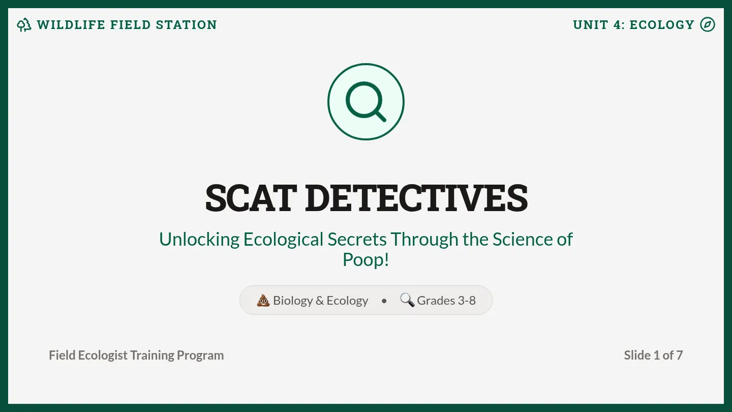 Scat Detective Slides