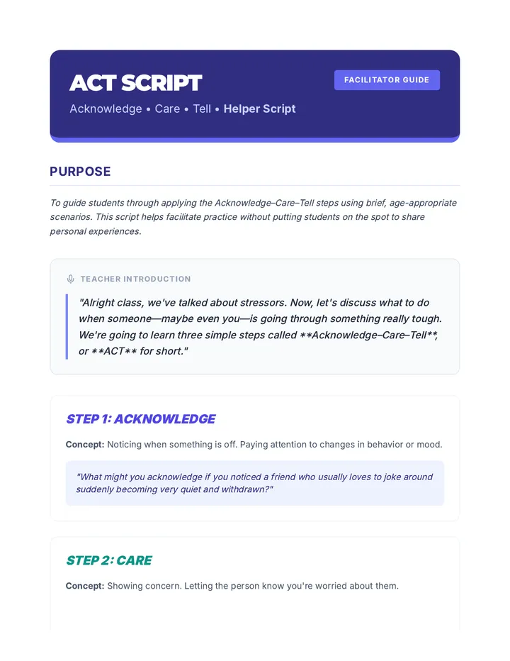 ACT Helper Script