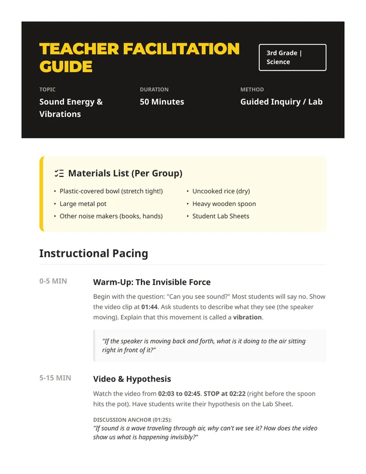 Dancing Rice Teacher Guide
