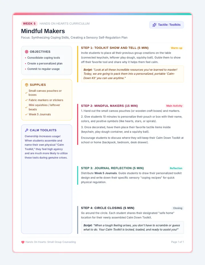 Mindful Makers Facilitator Guide