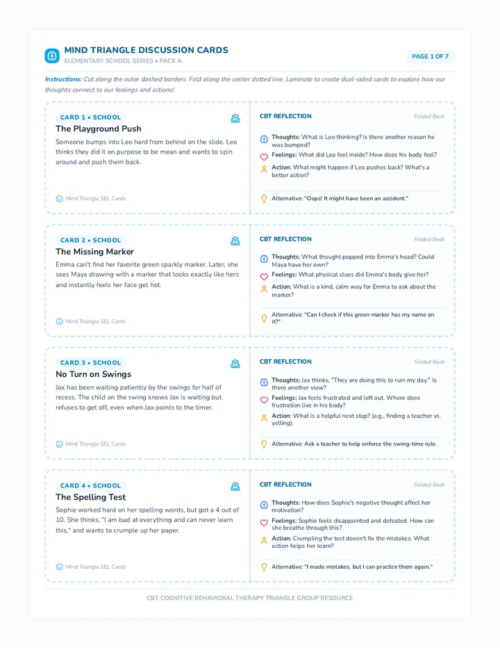 Elementary Discussion Cards