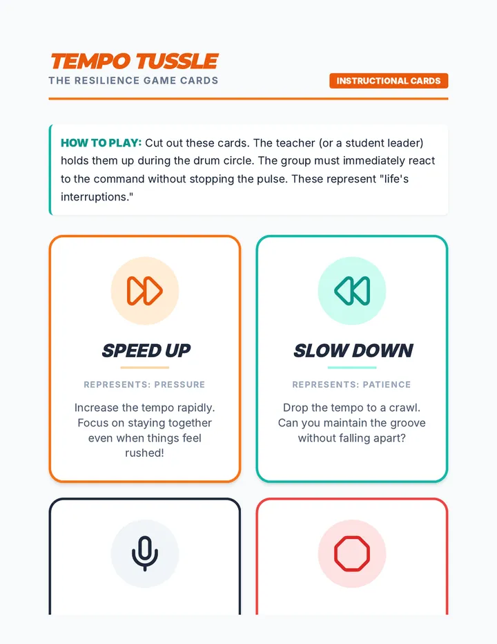 Tempo Tussle Game Cards