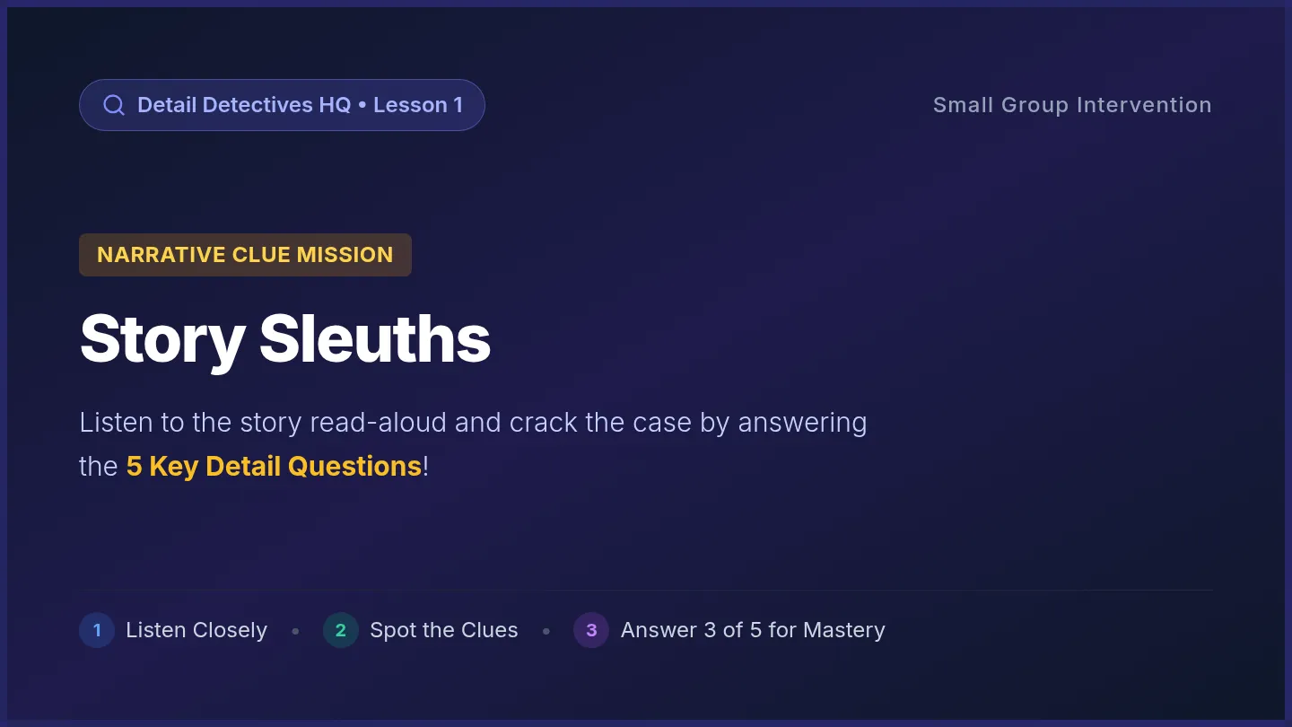 Story Sleuths Slides