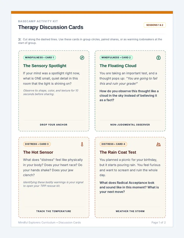 Mindful Explorers Cards