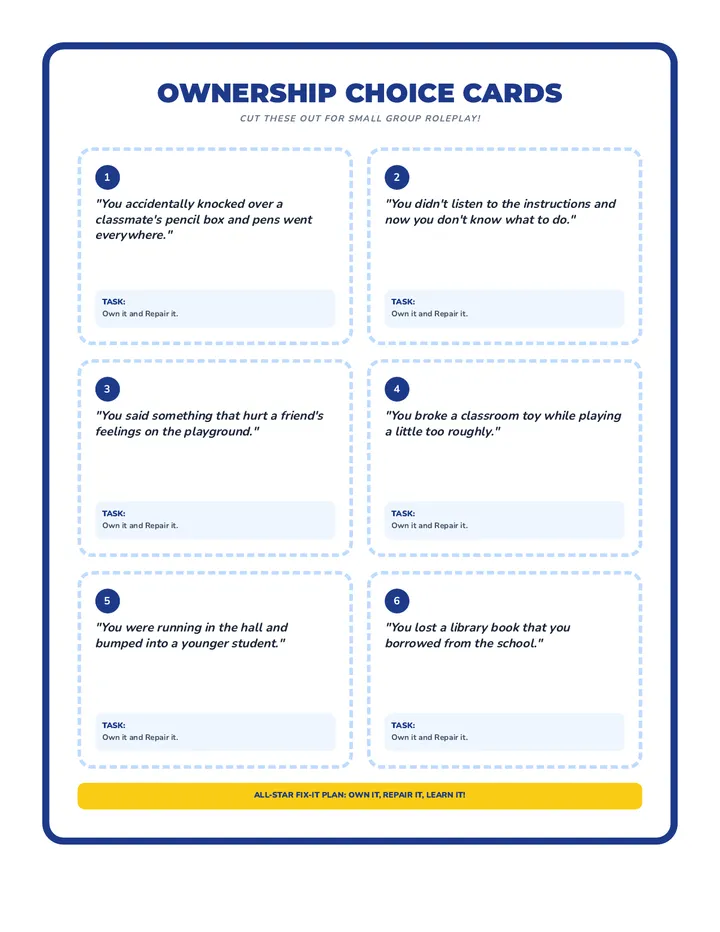 Ownership Choice Cards