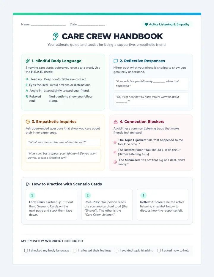 Care Crew Cards