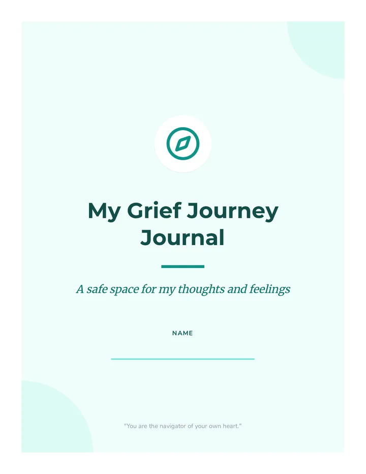 My Grief Journey Journal