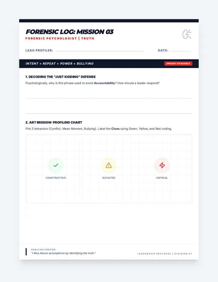 Rising Above Psychologist Activity Sheet