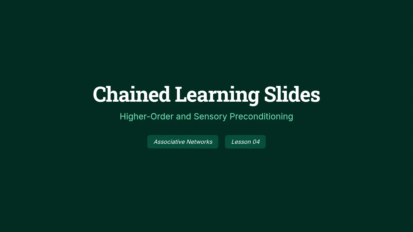 Chained Learning Slides