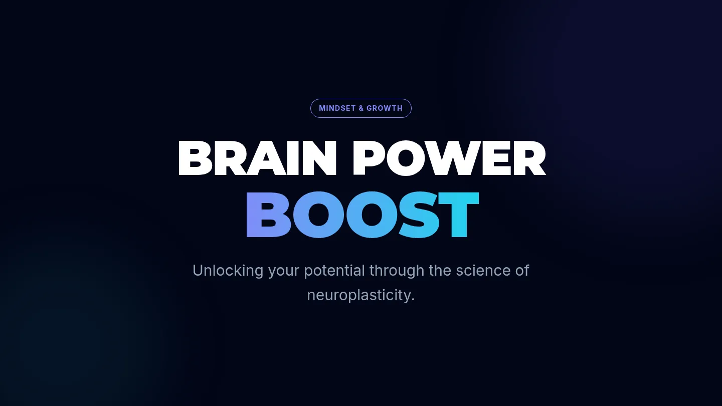 Brain Power Boost Slides