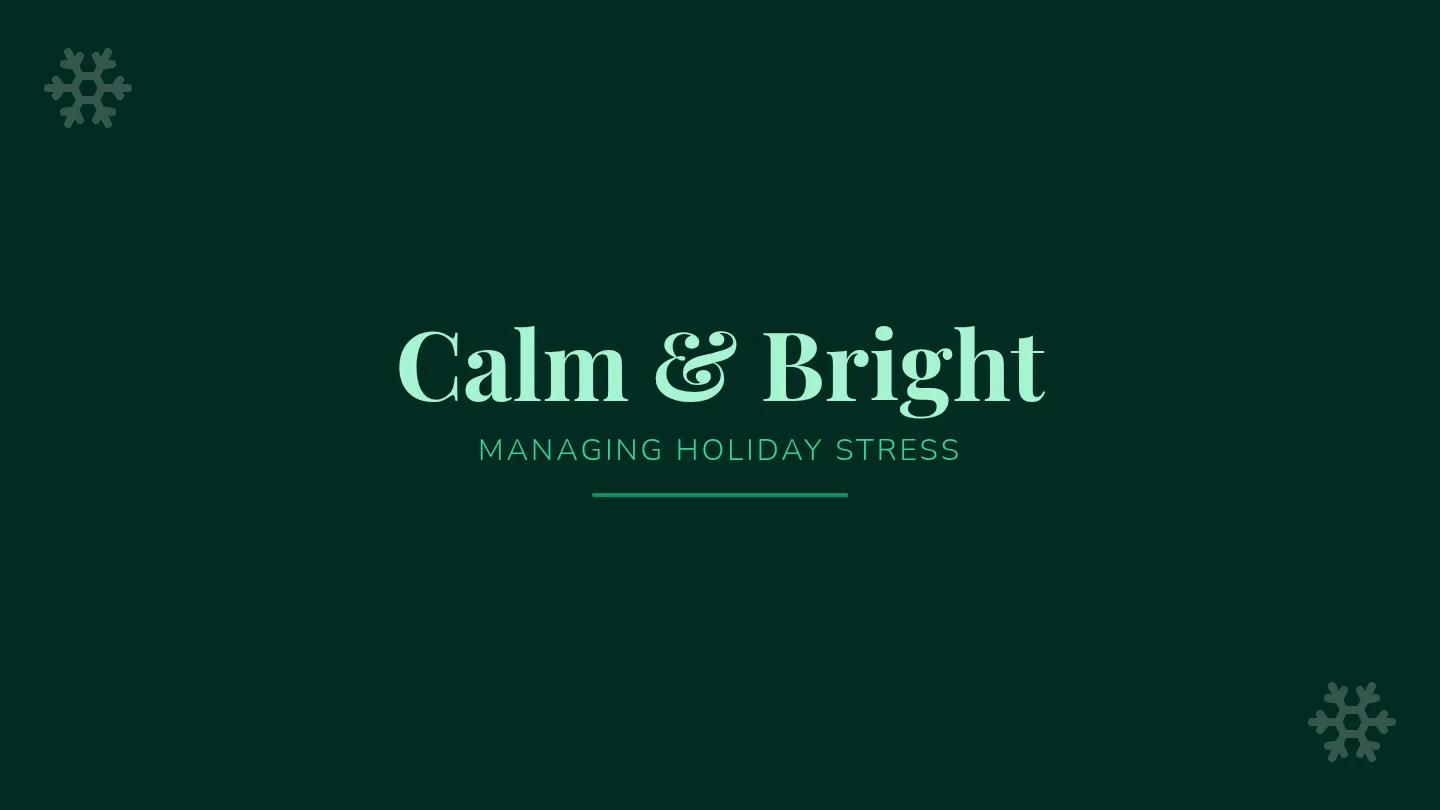 Holiday Stress Slides Presentation