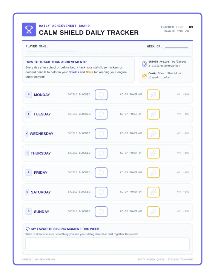 Calm Shield Tracker