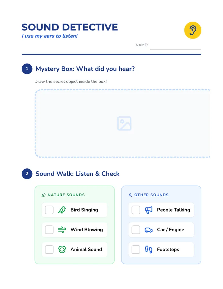 Sound Detective Checklist