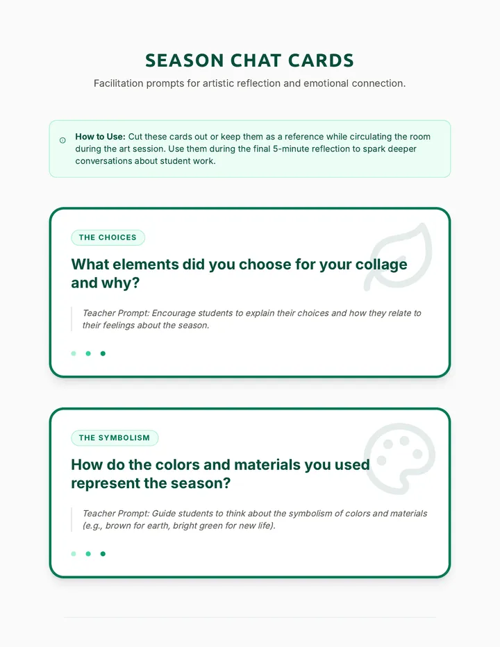 Season Chat Cards