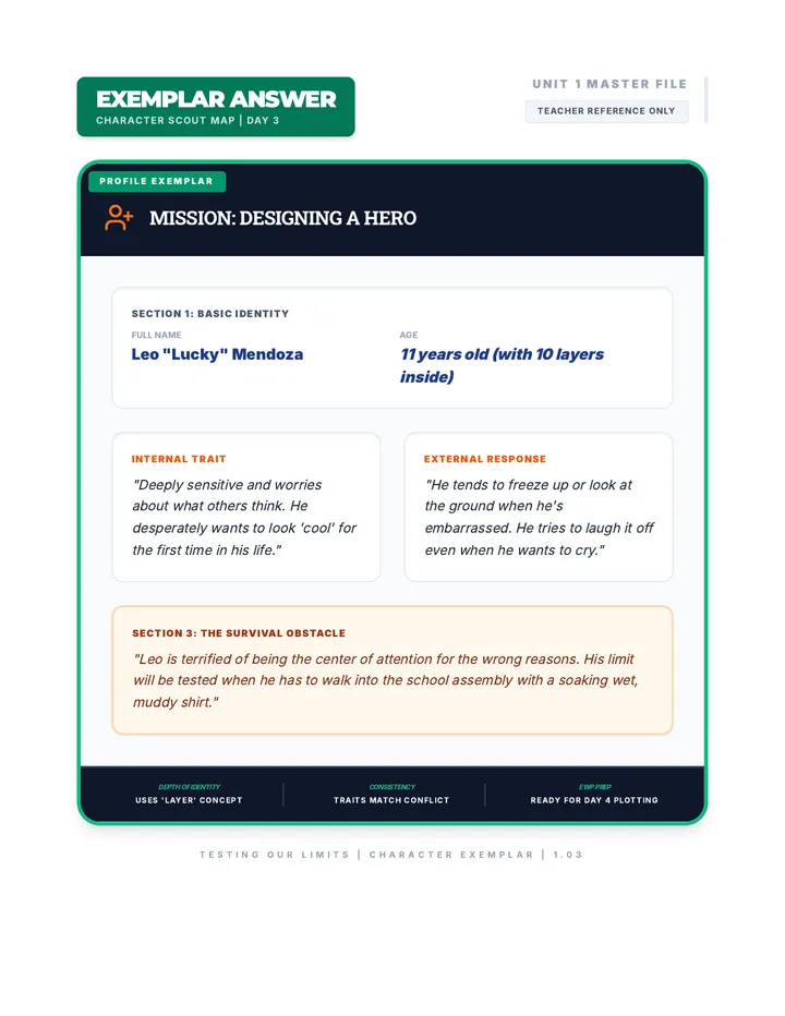 Day 3 EWP Character Scout Exemplar