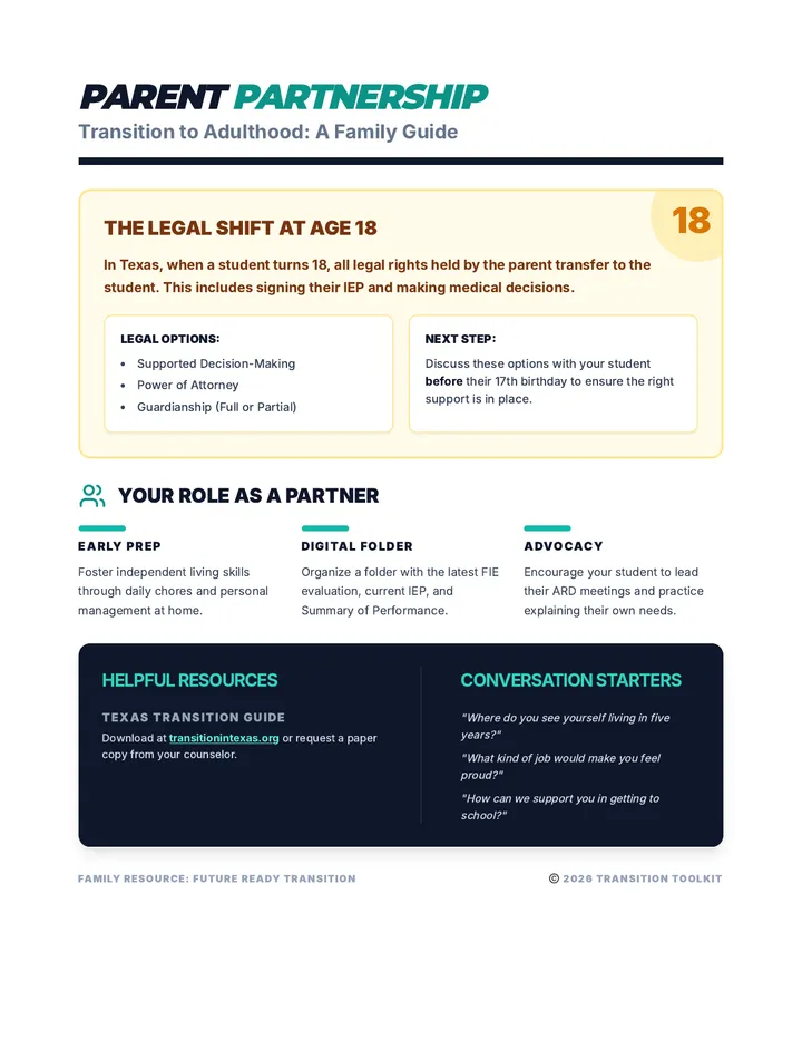 Parent Partnership Handout