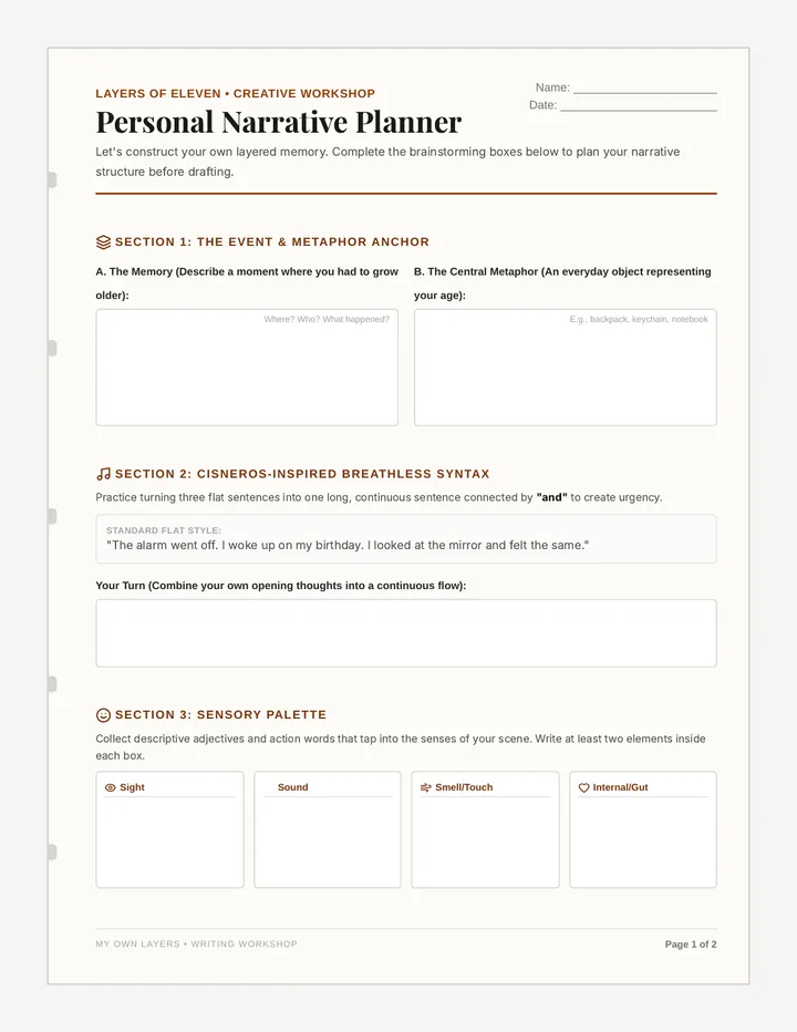 Narrative Planning Guide