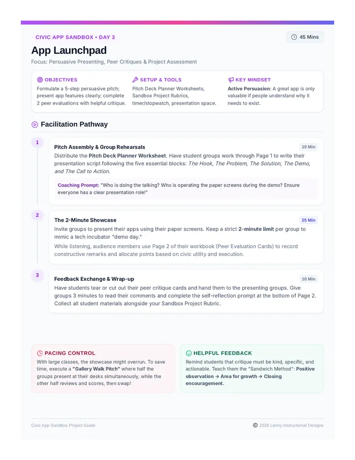 App Launchpad Teacher Guide