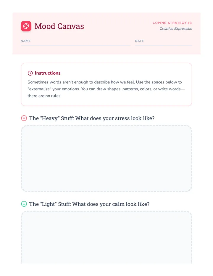 Mood Canvas Worksheet