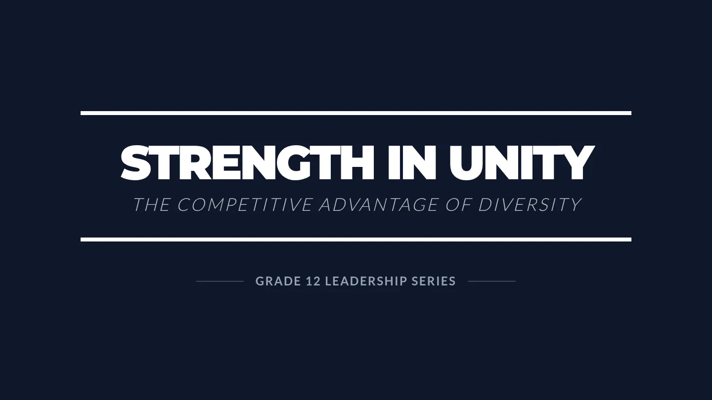 Strength in Unity Slides
