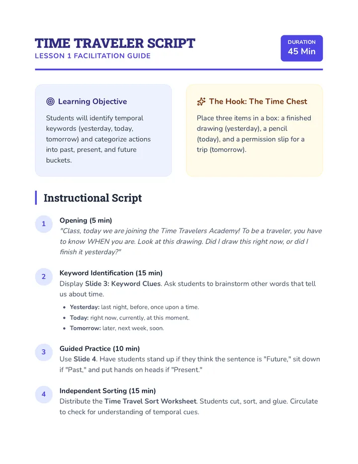 Time Traveler Script