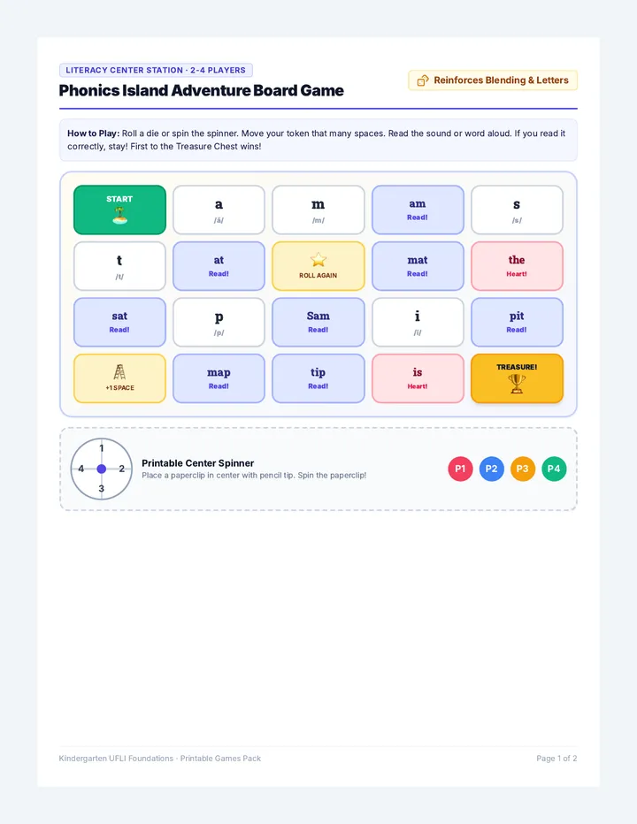 Phonics Games Activity Pack